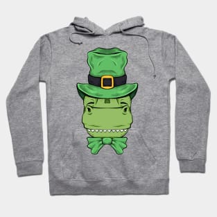 t rex st patricks day dinosaur funny Hoodie